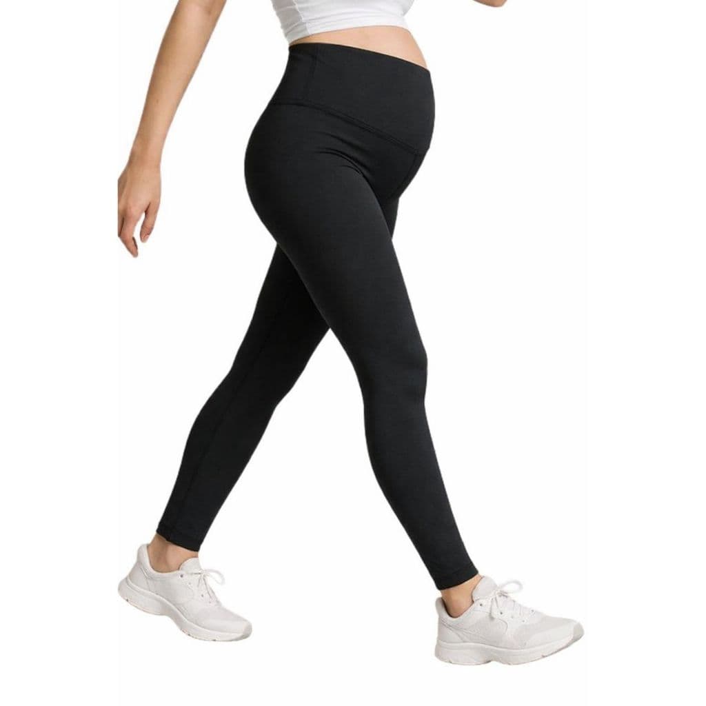 Calça Legging Blachout Gestante Maternidade Grávida Preto Cós Alto