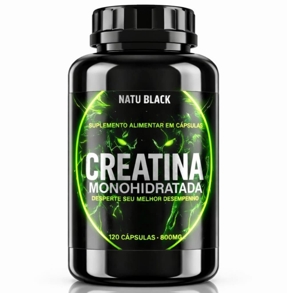 Creatina Monohidratada Original 120 Cápsulas Ganho de Massa, Força e Performance - ENVIO IMEDIATO