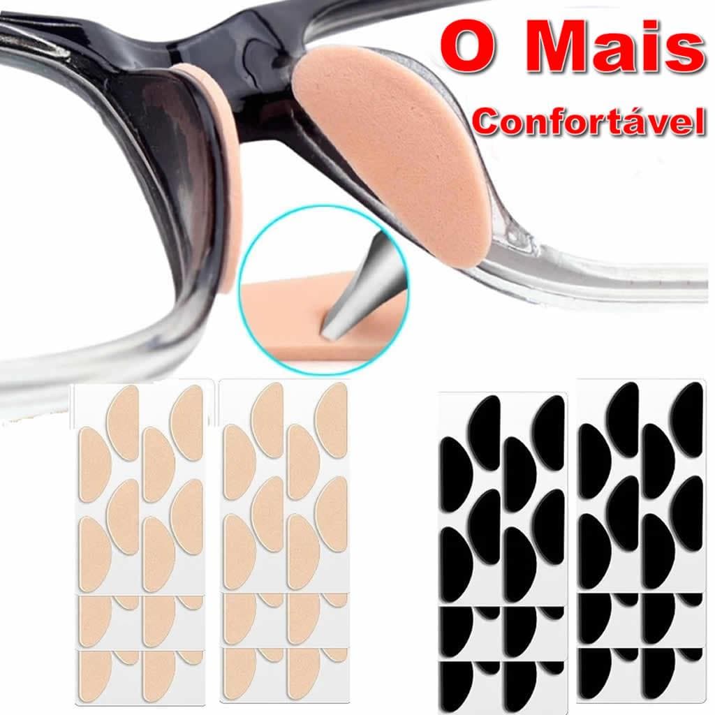 Kit 8/4 Plaquetas de Óculos: Almofada de Conforto e Ajuste Perfeito Antiderrapante