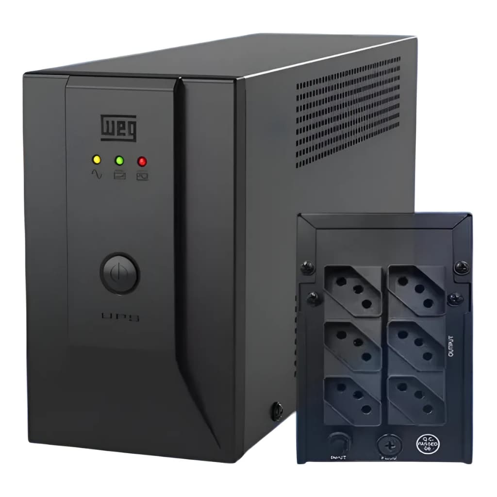 Nobreaks Weg Home 1200va 600w 115/220v Saida 115v Selada 90m Preto