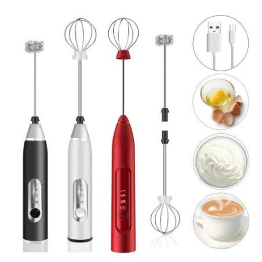 Batedor Misturador Mixer Elétrico para Bebidas Leite Café Clara de Ovo 2 em 1