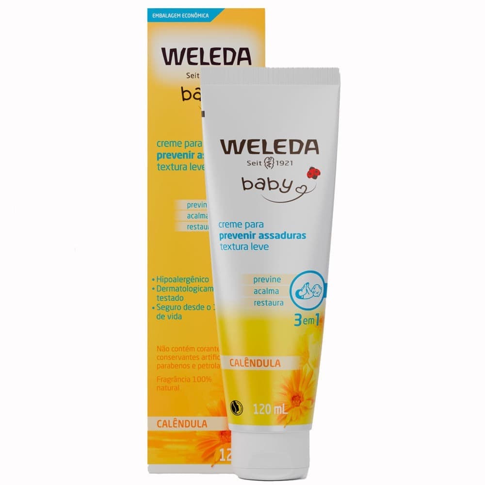 Weleda Baby Creme Preventivo de Assaduras Calêndula 120ml