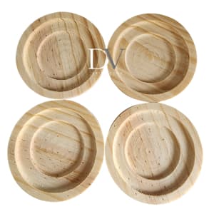 Kit Pires Jogo De Madeira Cantinho Do Café Xícaras Em Madeira Pinus