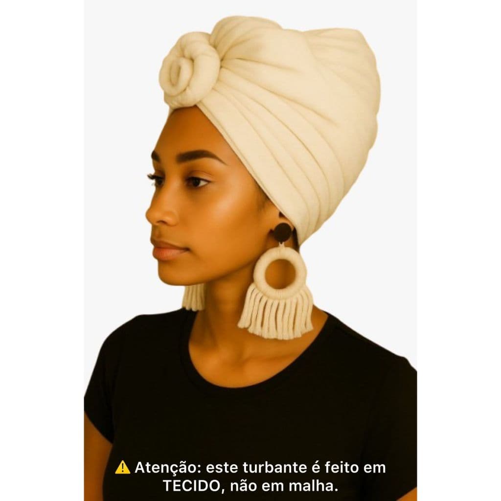 Turbante Pronto - 3 Formas de usar Turbante Flor Turbante 3 em 1Turbante Torço Moda Afro Moda Africana Headband