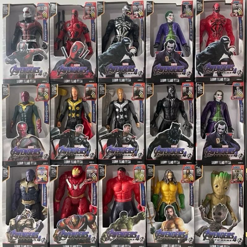 Boneco Vingadores 30 Cm Articulado C/ Luz E Som Envio imediato Promoção