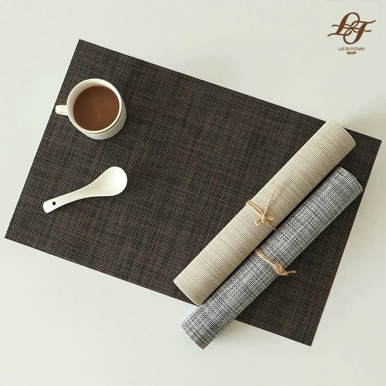 KIT2, 4 e 6 Jogo Americano Sousplat Mesa Posta Jantar Contém Jogo de Mesa Design