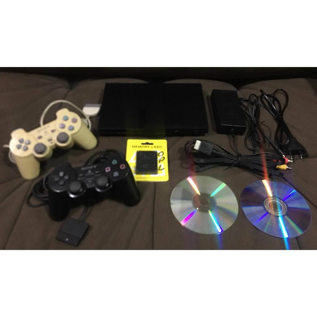 *Funcionando Usado* Playstation 2 Slim SCPH-79001 com Acessórios Originais