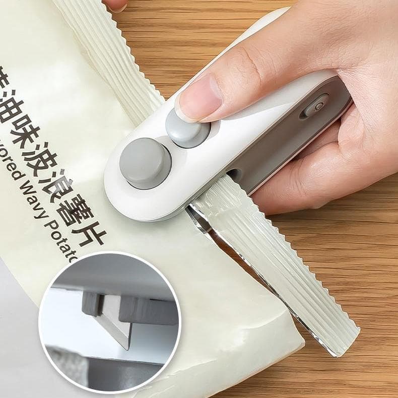 2 em 1 Selador de Saco Recarregável – Mini Portátil, Magnético de Calor