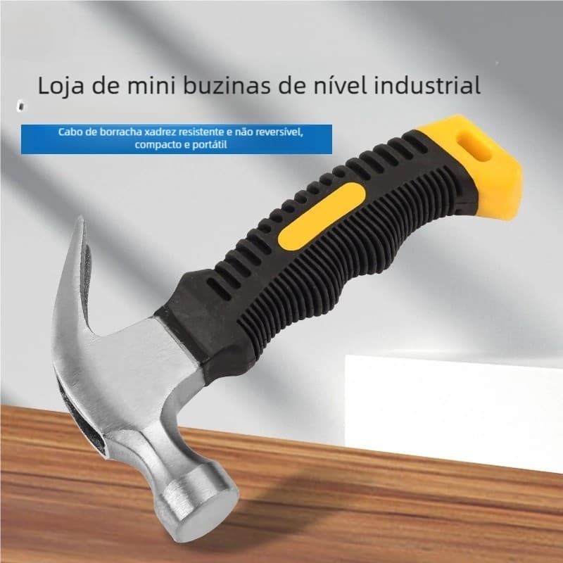 Portátil Martelo Unha W-15cm: Profissional, Cabo Emborrachado e Cabeça Prática