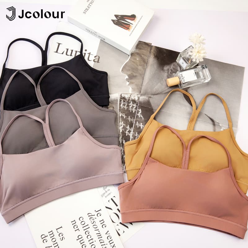 Top esportivo anticorrida feminino com sutiã integrado, para yoga/ginástica, secagem rápida e costas bonitas