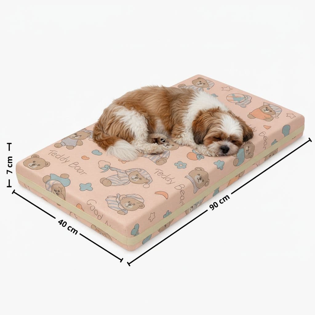Cama Para Pet Confortavel 90x40x7 Caminha Colchão Animal de Estimação Cachorro e Gato Pequeno ou Grande Porte