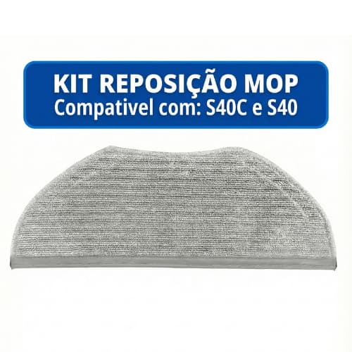 Kit Panos Mop para Robô Aspirador Compatível com Xiaomi S40C S40 H40