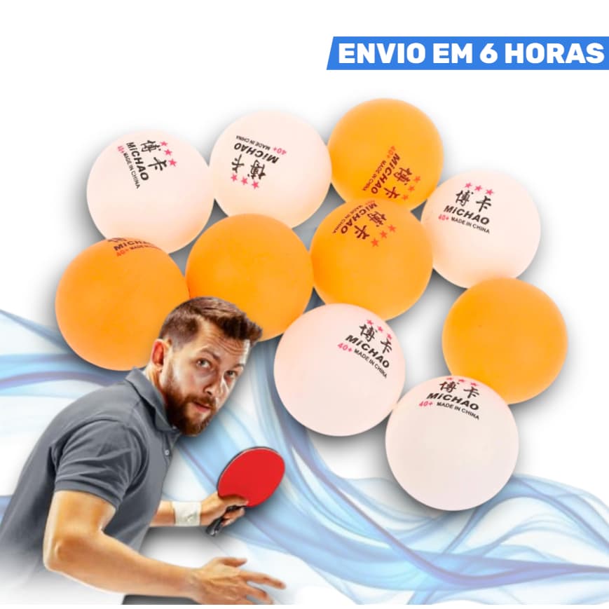 9 Bolinha de Ping Pong 3 Estrelas, Para Jogos de Tênis de Mesa com Alta Performance