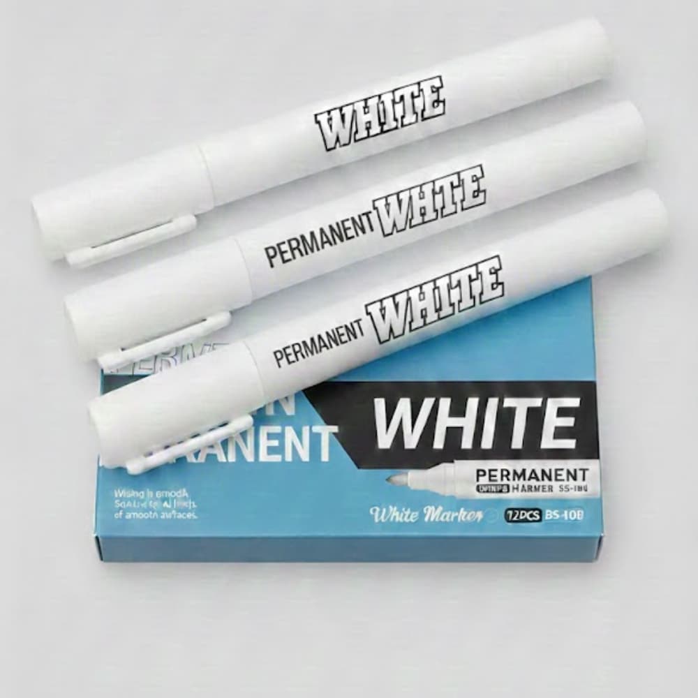 KIT Com Caneta Marcadora 1/2/6/12 Unidades Especial De Secagem Rápida Para Detalhes Branca  De 2mm