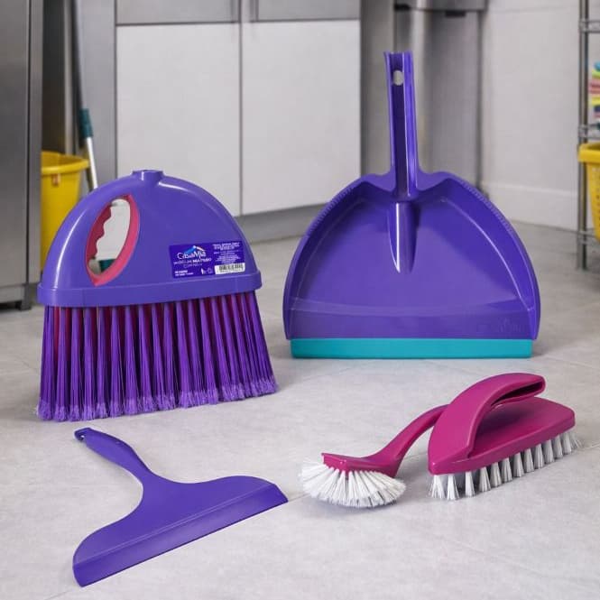 Kit de Limpeza CasaMia – 5 Peças Multioso
