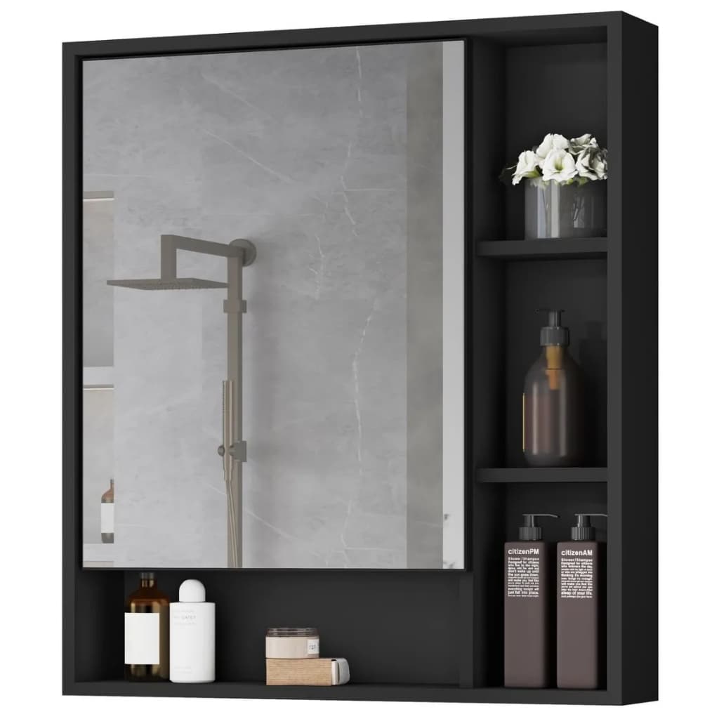 Espelheira com Armário de Banheiro Suspenso Com Espelho Selene - Flexcollor