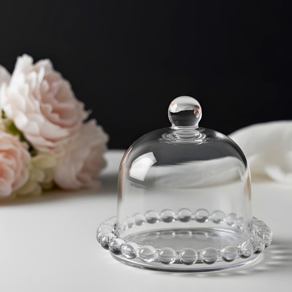 Mini boleira de vidro transparente p/ Cupcake, design, decoração confeitaria, porta bolo, doces