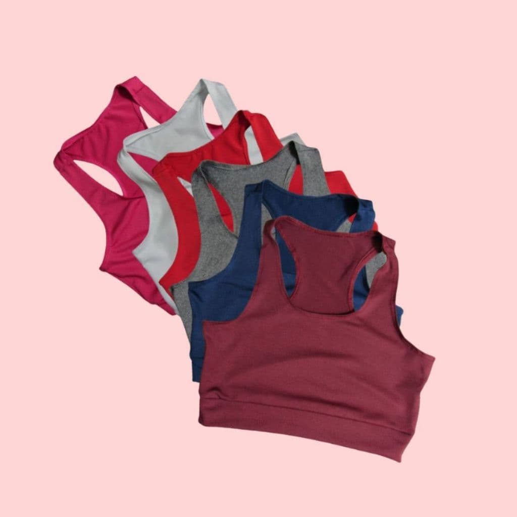 KIT 2 Top Nadador Suplex Liso Academia Fitness Menor Preço Roupas Femininas