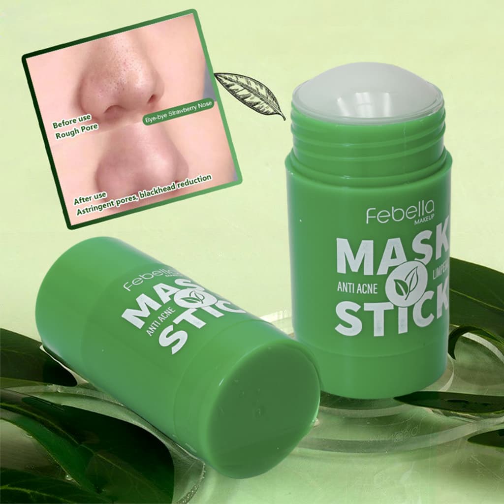 Máscara Facial 2 UN Antiacne em Stick Febella  Controle da Oleosidade e Limpeza dos Poros