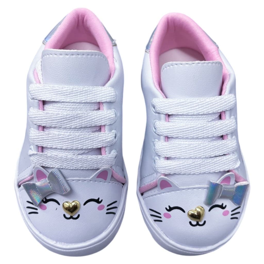 Tênis Infantil Feminino Menina Gatinha