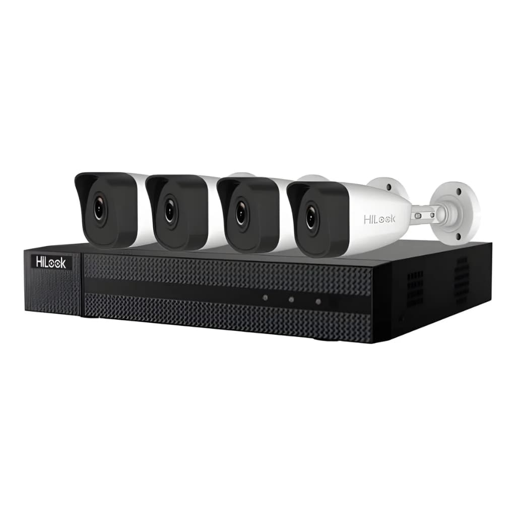 Kit Dvr 4 Cameras Hikvision Bullet 2MP Ik4142bhmh/p Hilook - Hikvision