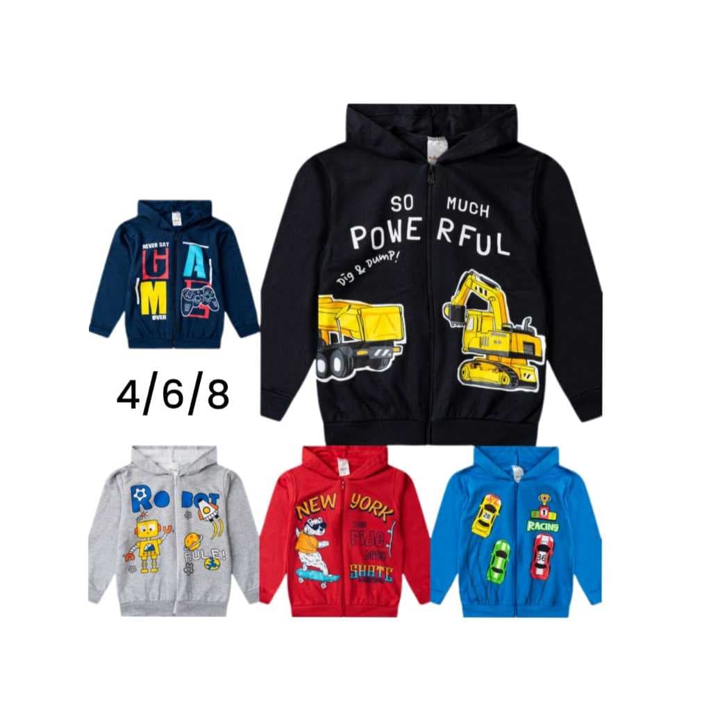 Moletom Casaco/Jaqueta Masculino Infantil/Juvenil de Inverno "AVULSA"