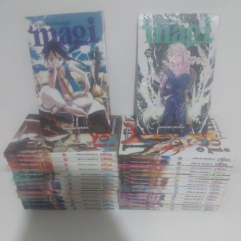 coleção de mangás magi 1 ao 32 mangas para venda avulsa 1 ao 32 manga magi o labirinto da magia mangá
