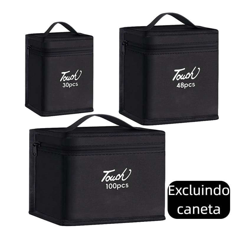 Estojo para Armazenar Canetinhas Canetas de Marcação APENAS A BOLSA COM ZÍPER