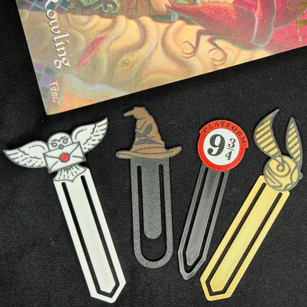 Marca Páginas Harry Potter - Bookmarks - Marcador Livros Revistas Cadernos