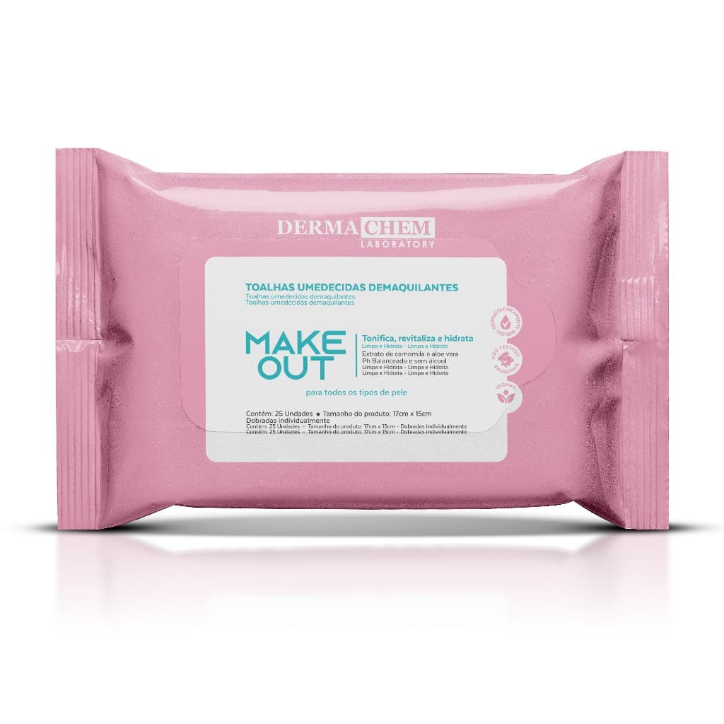 Lenços Demaquilantes Make Out Colágeno Dermachem