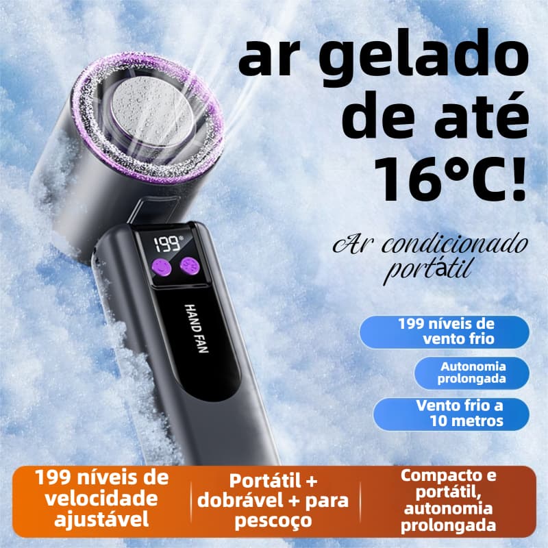 MINI Ventilador Portátil Refrigeração Recarregável Semicondutor De Gelo Pequeno Desktop Turbo Usb