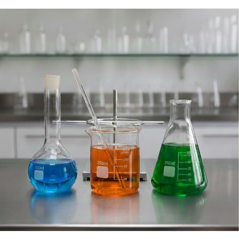 Kit Vidrarias para Laboratório Basico 2 (Bequer, Balao Volumetrico, Erlenmeyer, Bastão etc)