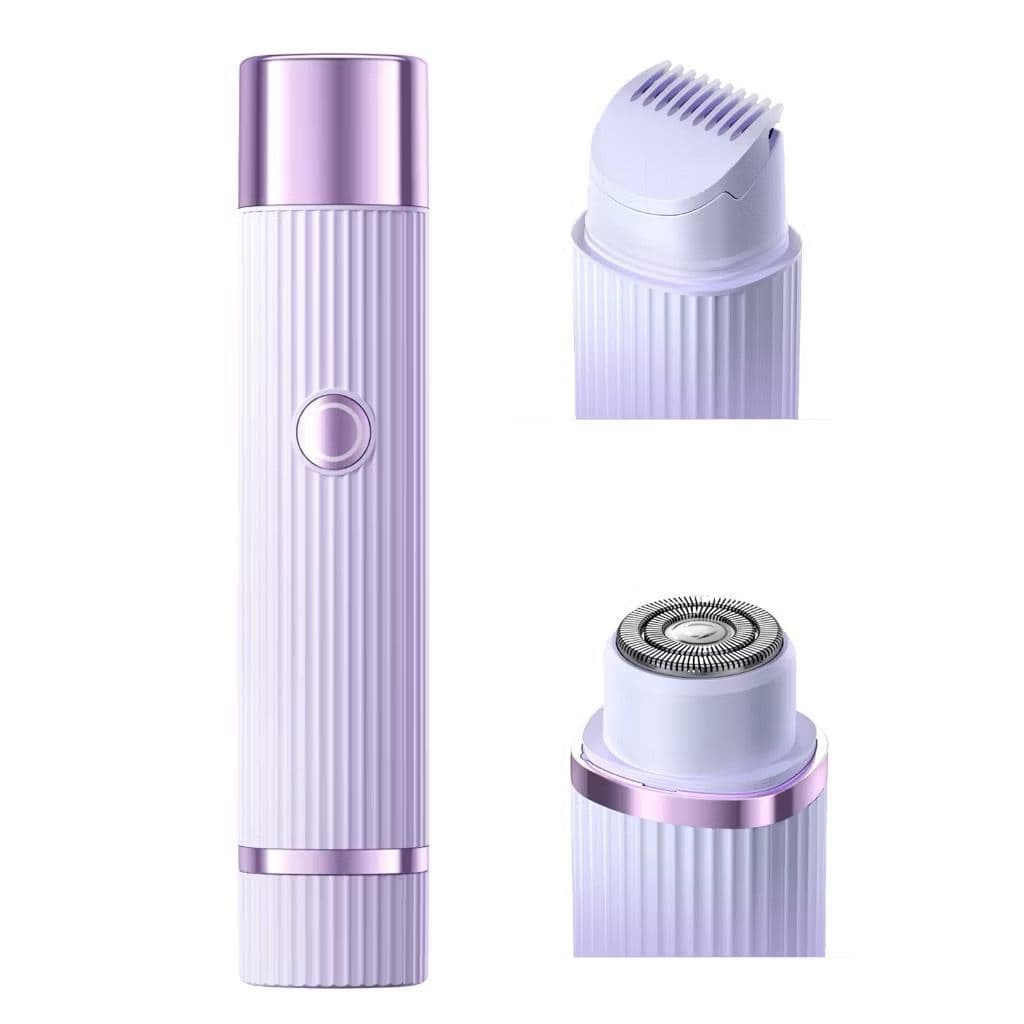 Depilador Eletrico Feminino Recarregável Removedor De Pelos Navalha Dupla