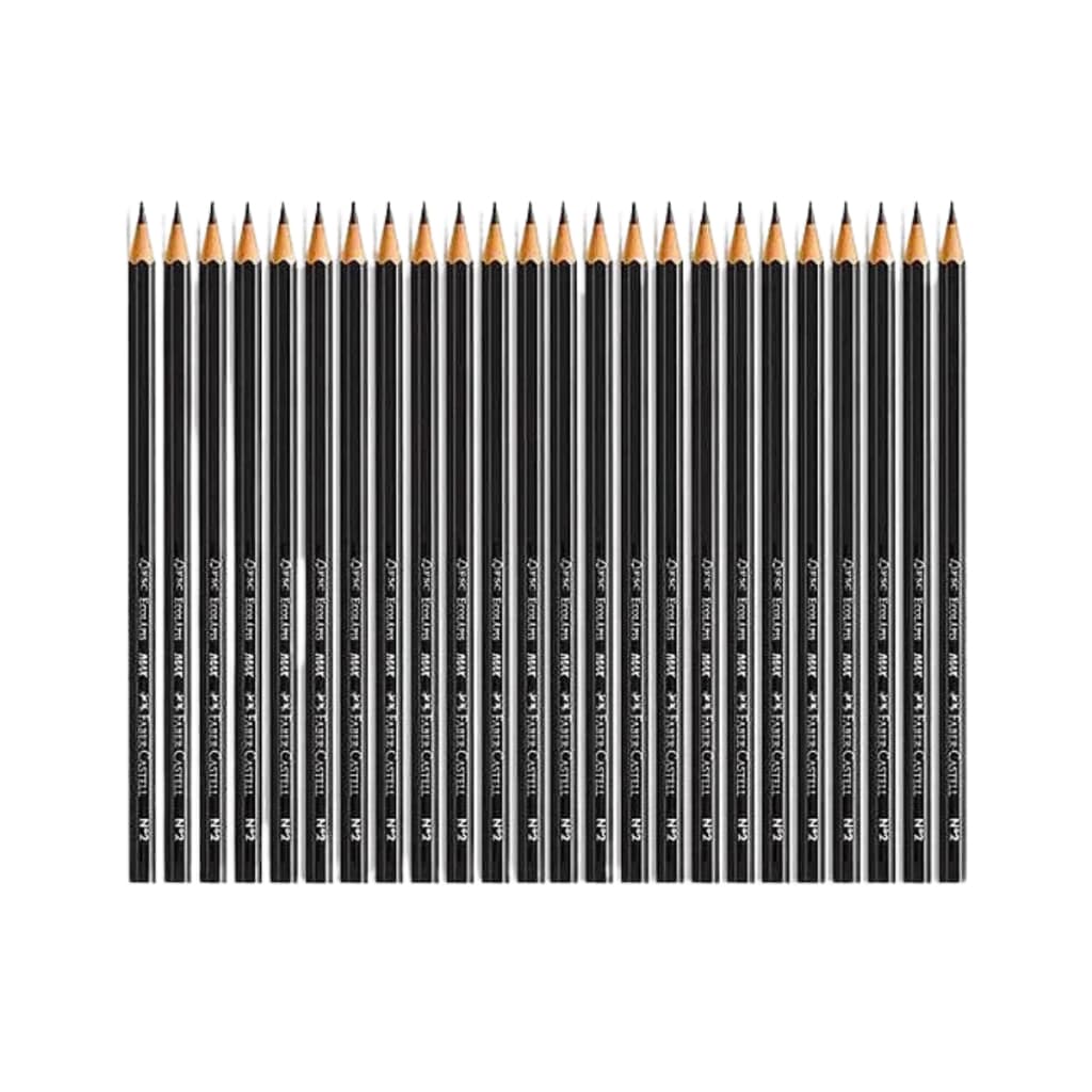 Lápis Grafite Eco Faber Castell 2HB Sextavado Original Kit 12/15/30/50