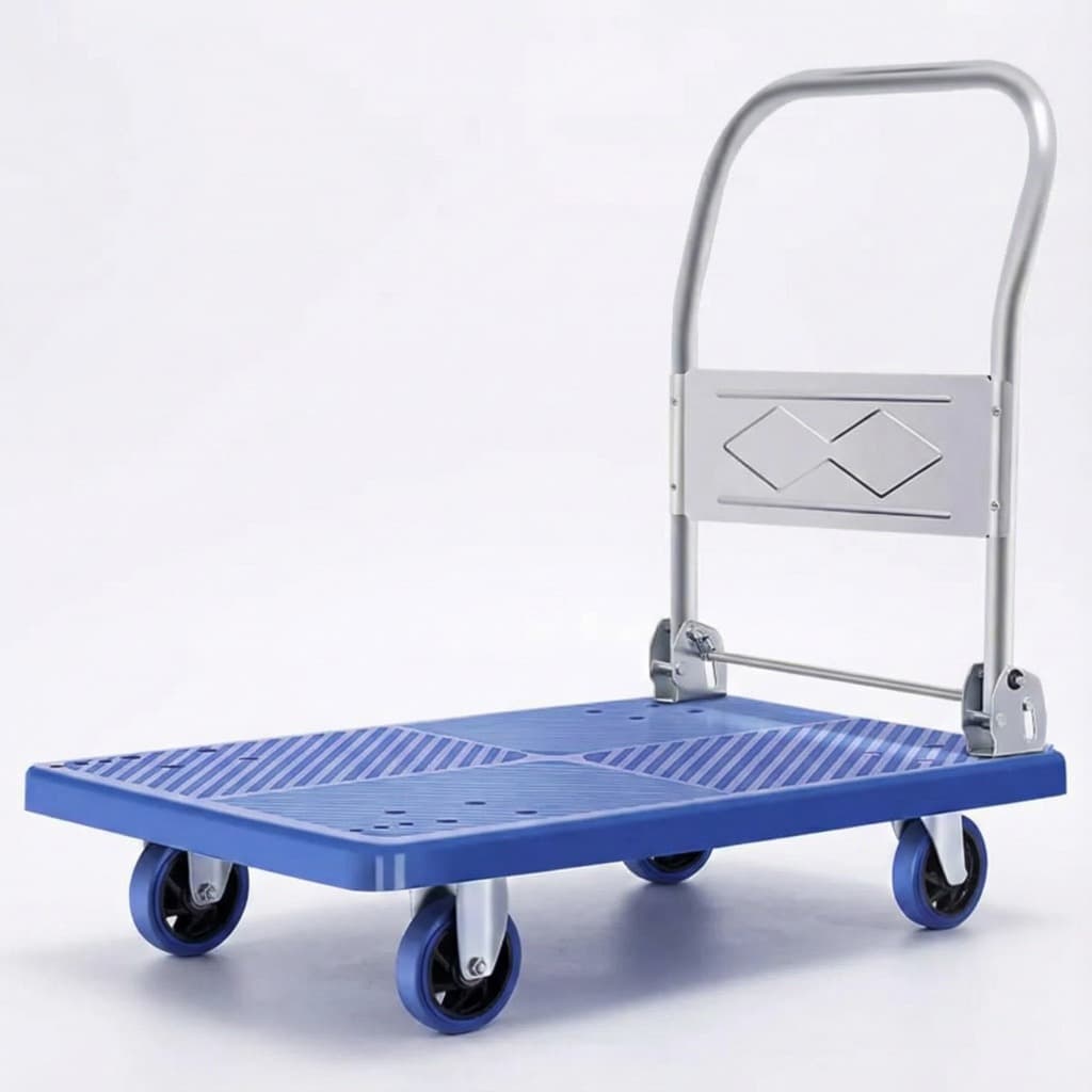 Carrinho De Carga Plataforma Dobrável Capacidade 300kg Aço