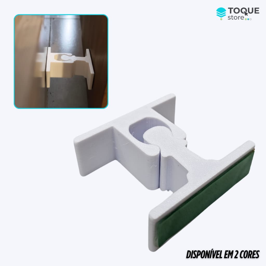 Trava Porta Sem Furar Dupla Face | Antibatida para Porta de Vidro e Madeira - Super Resistente