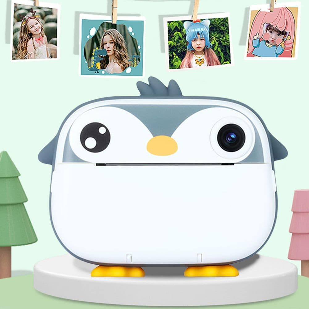 Câmera Infantil Com Impressão Instantânea – Lente Dupla Hd, Tela De 2,4 Polegadas, Filtros E Molduras, Impressão Térmica