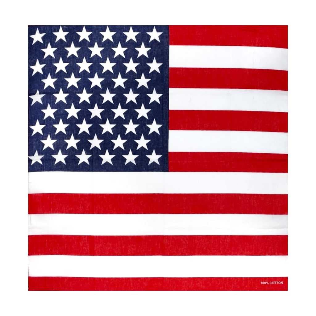 Bandana Lenço Bandeira Do Estados Unidos Eua Para Cabeça
