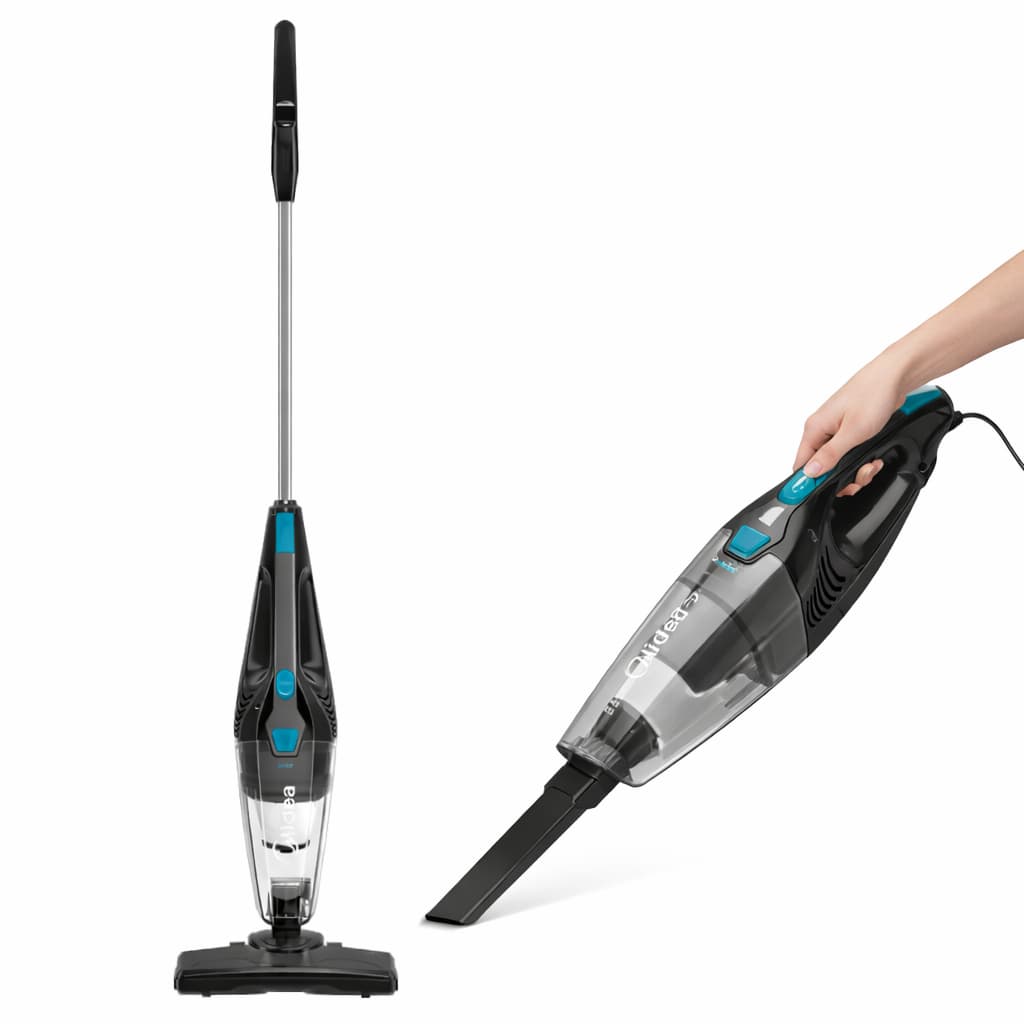 Aspirador de Pó Vertical 2 em 1 Midea Preto e Azul 127V Aspirador Domestico