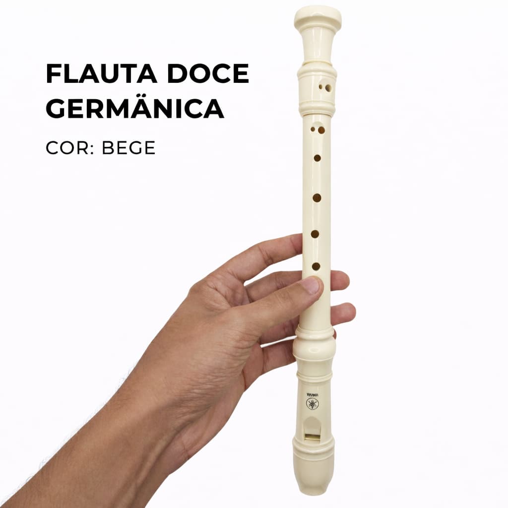 FLAUTA YAMAHA DOCE SOPRANO GERMÂNICA YRS-23 EM DÓ (C)