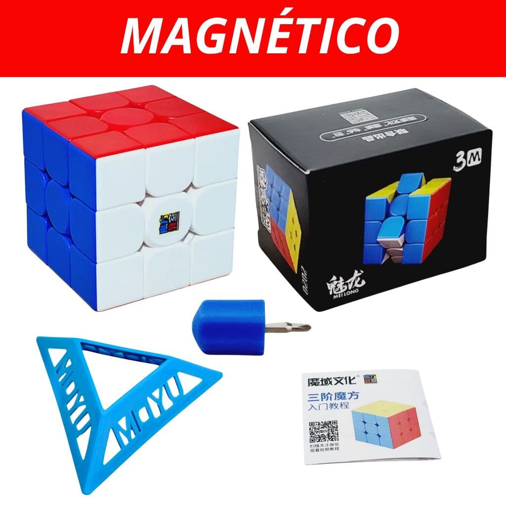Cubo mágico magnético 3x3x3 moyu meilong 3M