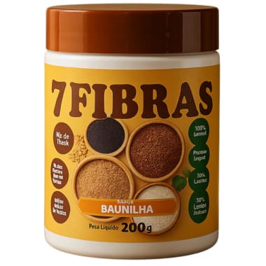 7 Fibras 200g - Mix de Fibras Vegetais –Sabores
