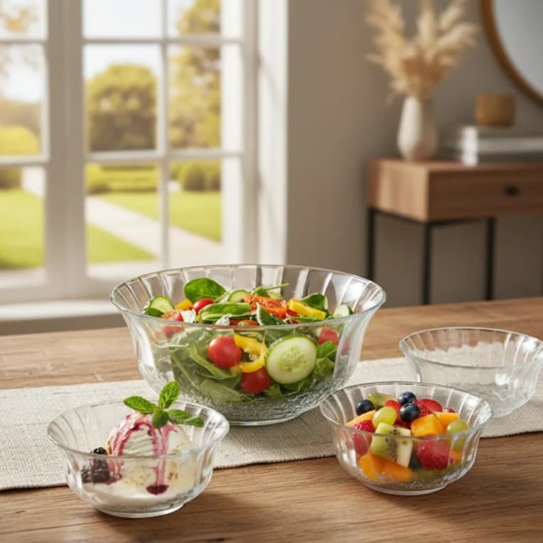 Conjunto de Bowls de Vidro Konia – 7 Peças