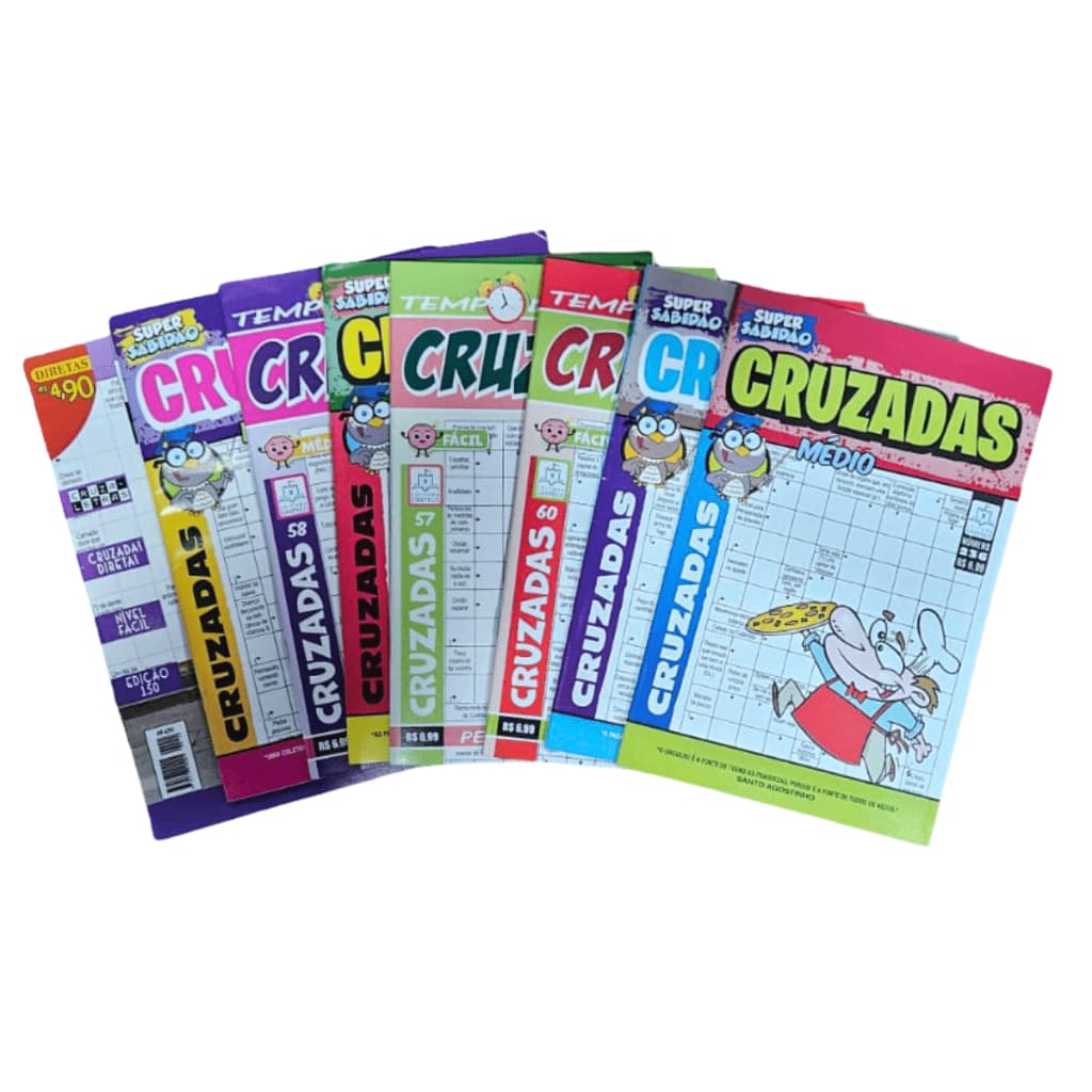 Kit 50 Revistas Passatempos | Tipo à sua Escolha | Revistas para Atacado e Revenda - Com Repetições