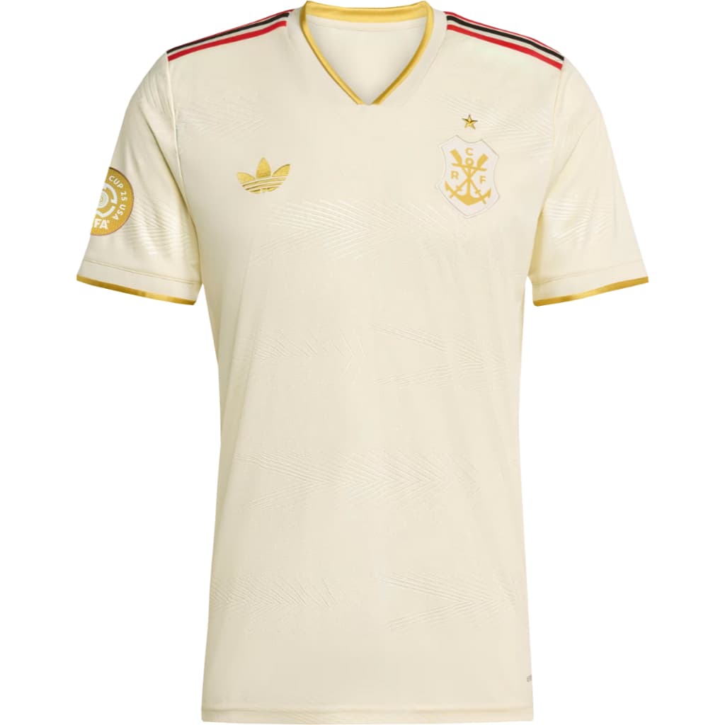 Manto Flamengo Masculina Jogo 3 Adidas 2025 + Patch Participação World Cup FIFA 2025