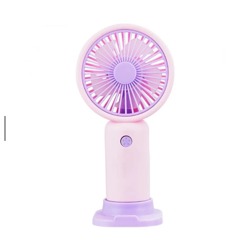 Mini Ventilador Recarregável Portátil De Mão Mesa Usb Pilha 3 velocidades