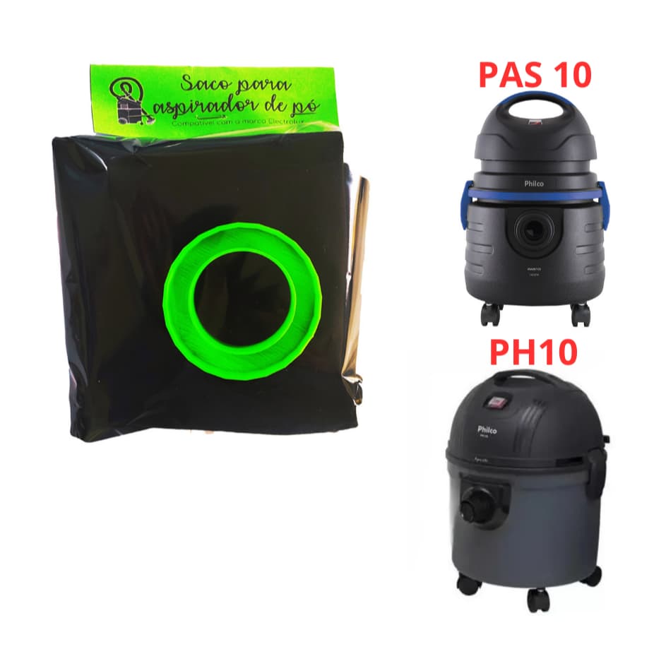 Saco Aspirador Pó Reutilizável Para Philco Pas10/ Ph10/Pas80/Pas20