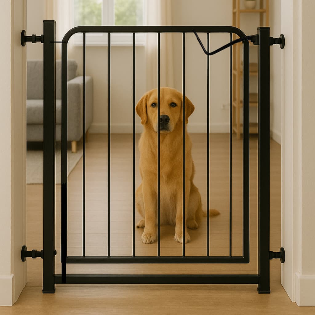 Portão Segurança 68 a 132cm Grade de Proteção para Cachorro Criança Ideal Porta e Corredor