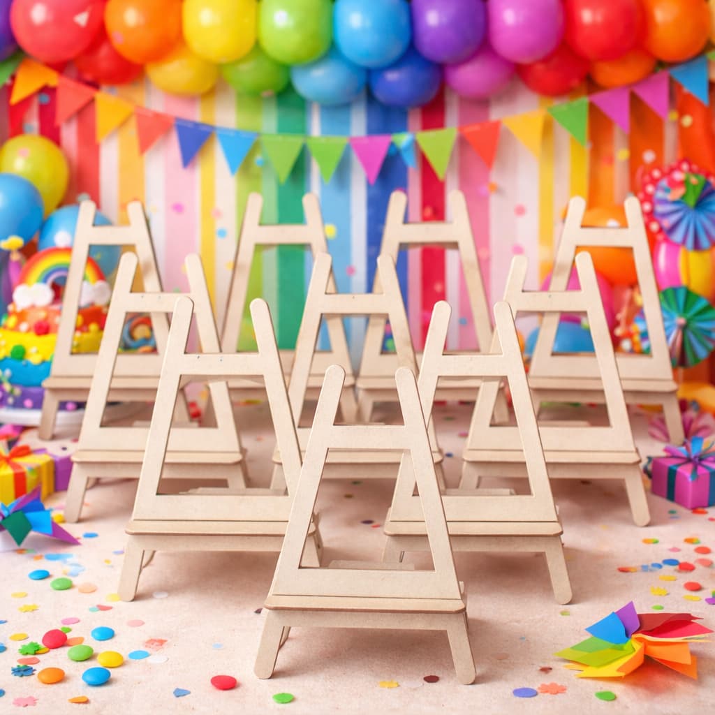 Mini Cavalete para Lembrancinha Decoração de Festa Mdf