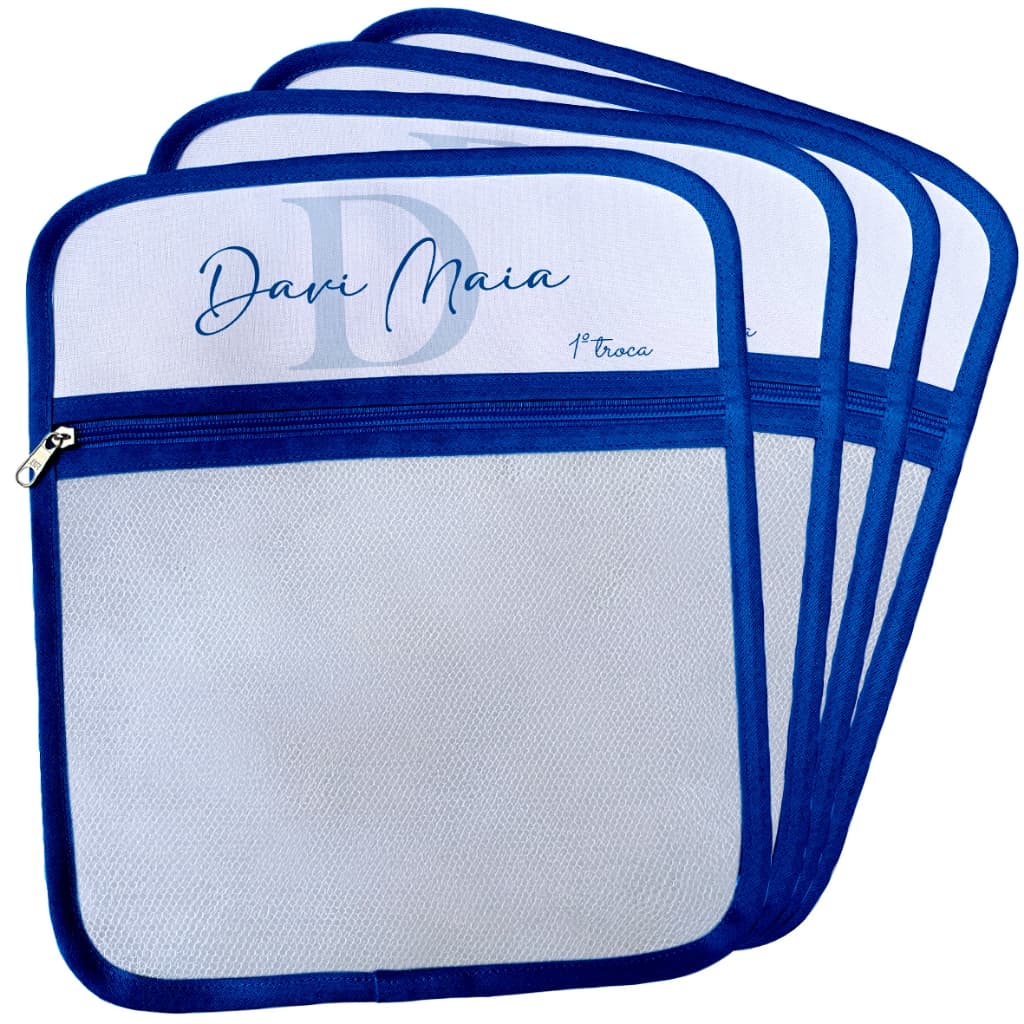 Saquinhos Organizador Saída Maternidade Recém Nascido Nome + Incial Personalizado